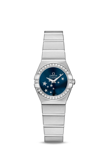 Omega Constellation Quartz 24 Brushed Stainless Steel / Diamond / Orbis